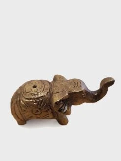 Namaste Antique Brass Elephant Incense Stick Holder -Yoga Supply Store twdbj2nu4ro