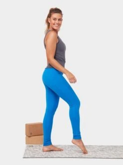 Manduka Renew Women's High Rise Yoga Leggings With Pocket - Be Bold Blue -Yoga Supply Store uc4kyui114t