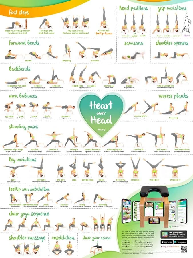 FeetUp Headstand Yoga Stool - Chocolate White 6 FeetUp Headstand Yoga Stool - Chocolate White - Image 4