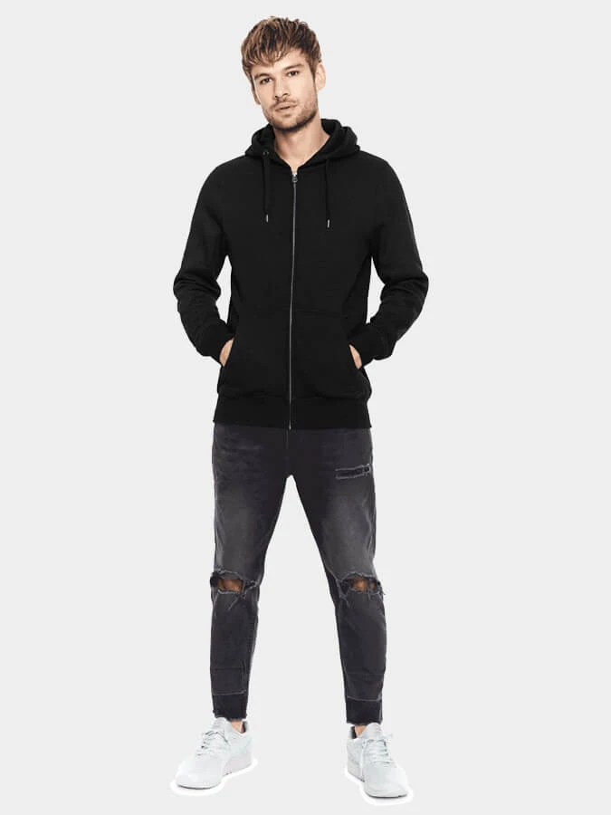 Yoga Studio Men's Organic Cotton Zip Up Hoodie 4 Yoga Studio Men's Organic Cotton Zip Up Hoodie - Image 2