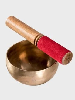 Namaste Hand Beaten Brass Singing Bowl With Stick Striker