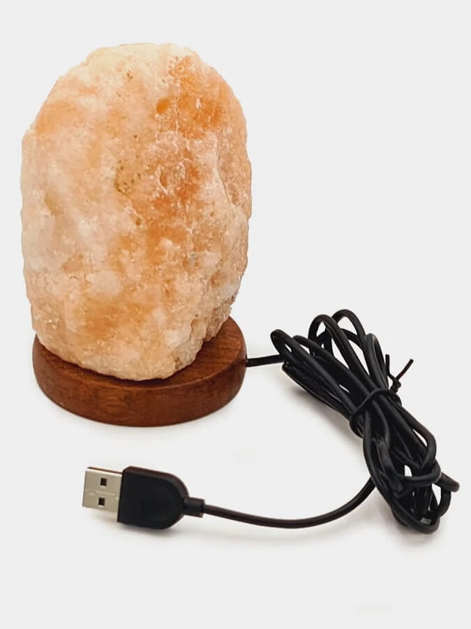 Yoga Studio Natural Himalayan Salt Lamp - USB Colour Changing (1kg) 4 Yoga Studio Natural Himalayan Salt Lamp - USB Colour Changing (1kg) - Image 2