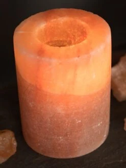 Yoga Studio Himalayan Salt Tealight Candle Holder - Cylinder -Yoga Supply Store y5tysnbaass