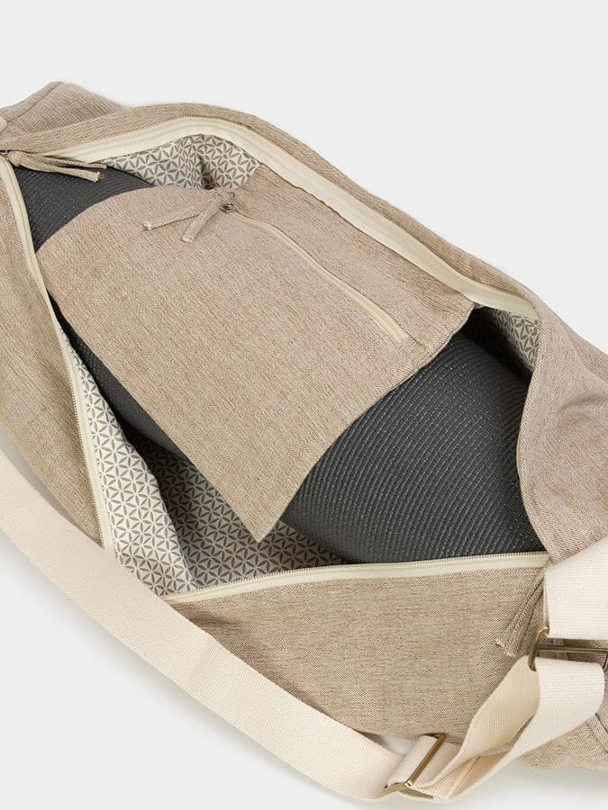 Yoga Studio Organic Cotton Two Toned Yoga Mat Bag 14 Yoga Studio Organic Cotton Two Toned Yoga Mat Bag - Image 12