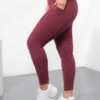 Tombo Core Pocket Women's Yoga Leggings - Burgundy 2 Tombo Core Pocket Women's Yoga Leggings - Burgundy -Yoga Supply Store zqw0dyojyfv